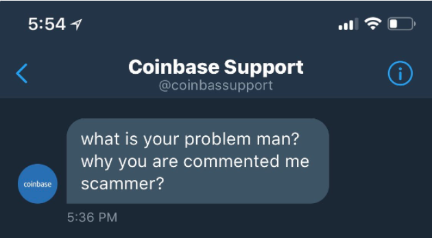 Coinbase Support Scammer