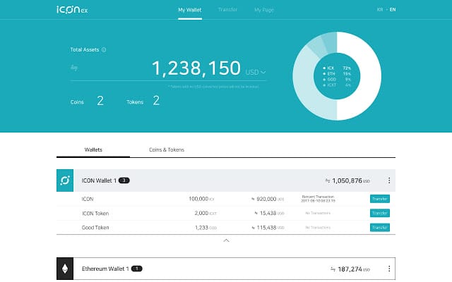 ICONex wallet