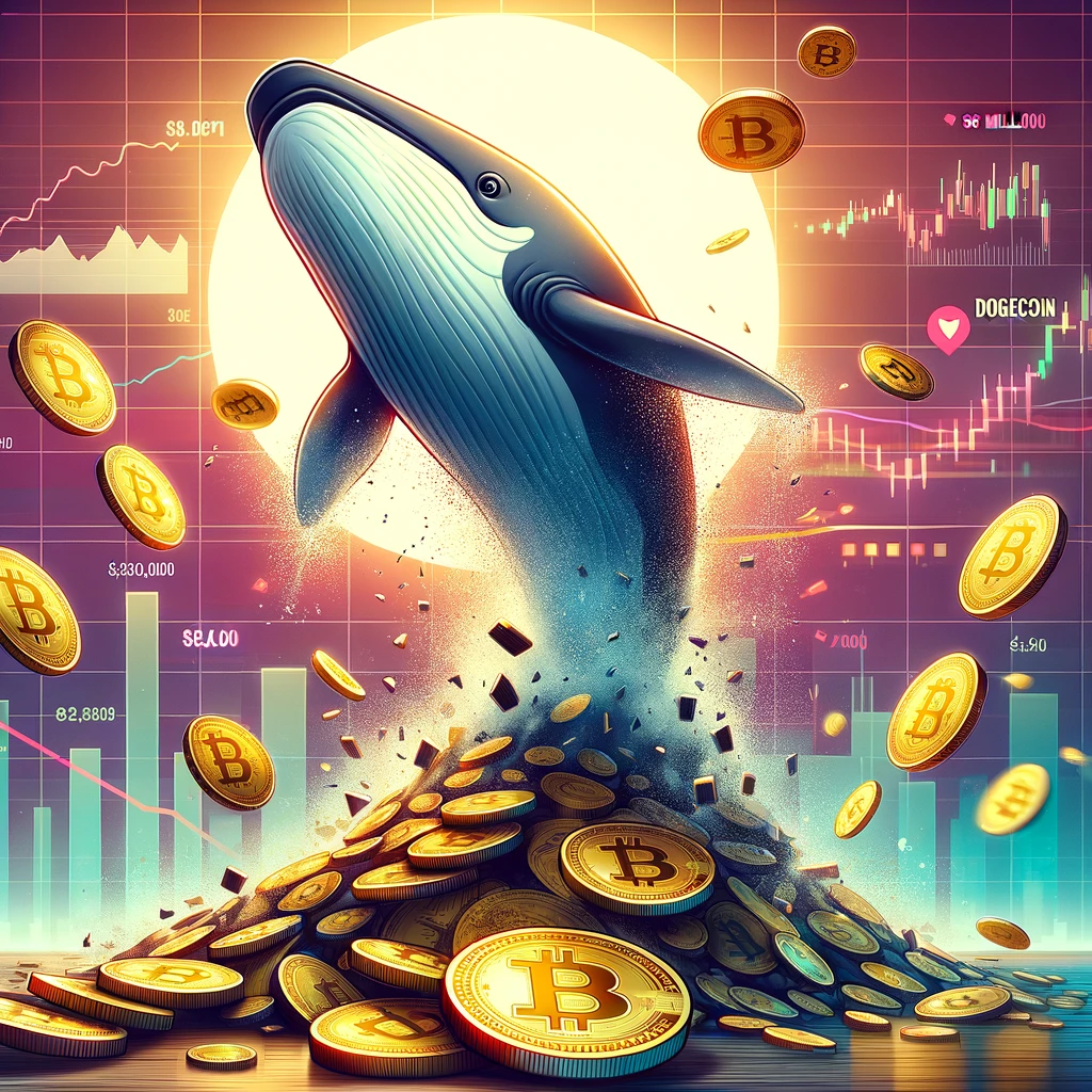 Whale verkoopt plotseling 86 miljoen DOGE, waardoor de Dogecoinprijs in een vrije val terechtkomt