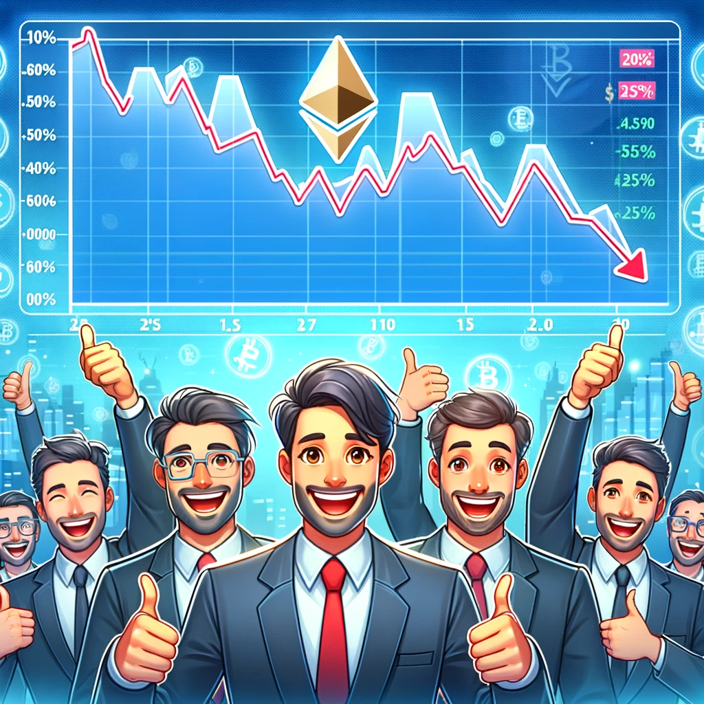 Ethereum koers verdampt met 20% in een week, maar investeerders blijven positief en bullish