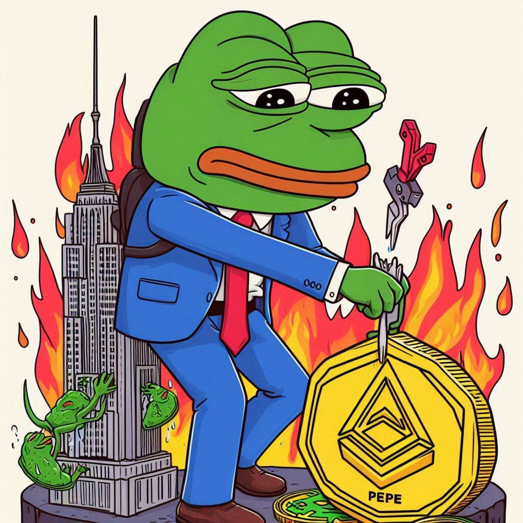 PEPE afgewezen op $0,00000920 en daalt vervolgens flink