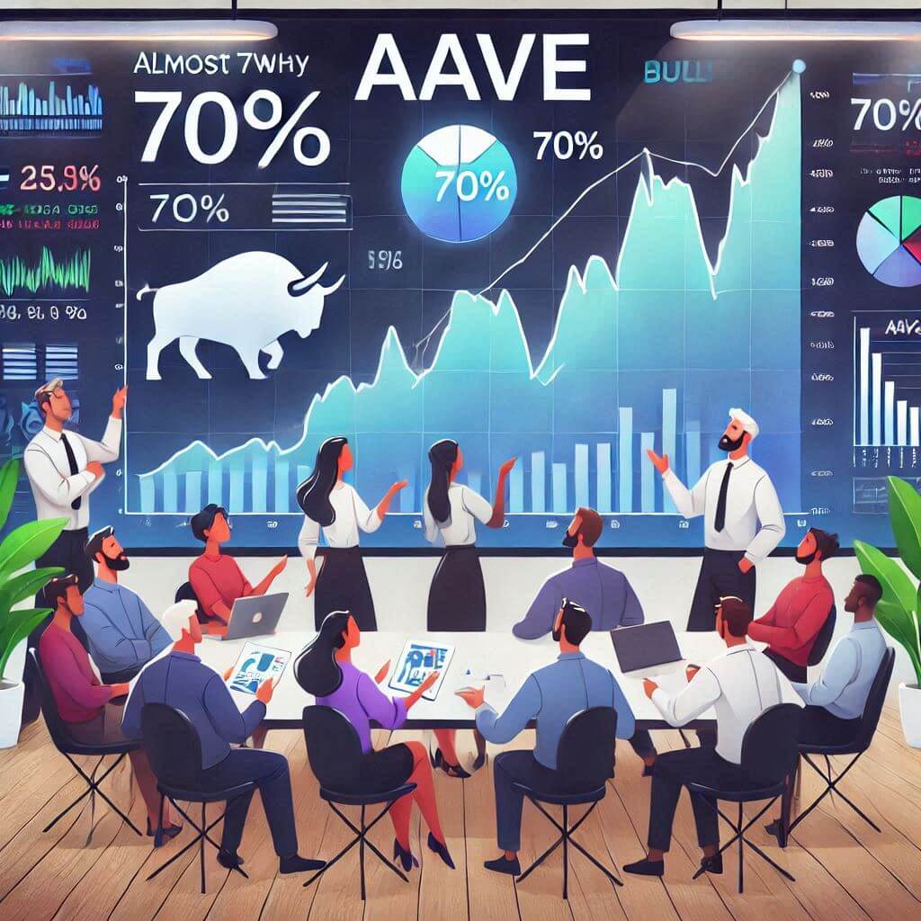 Waarom bijna 70% van de top traders bullish is op Aave