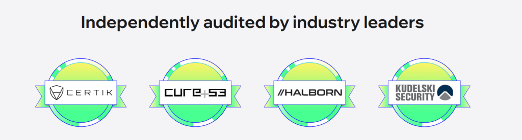Trust Wallet is audited door deze partijen