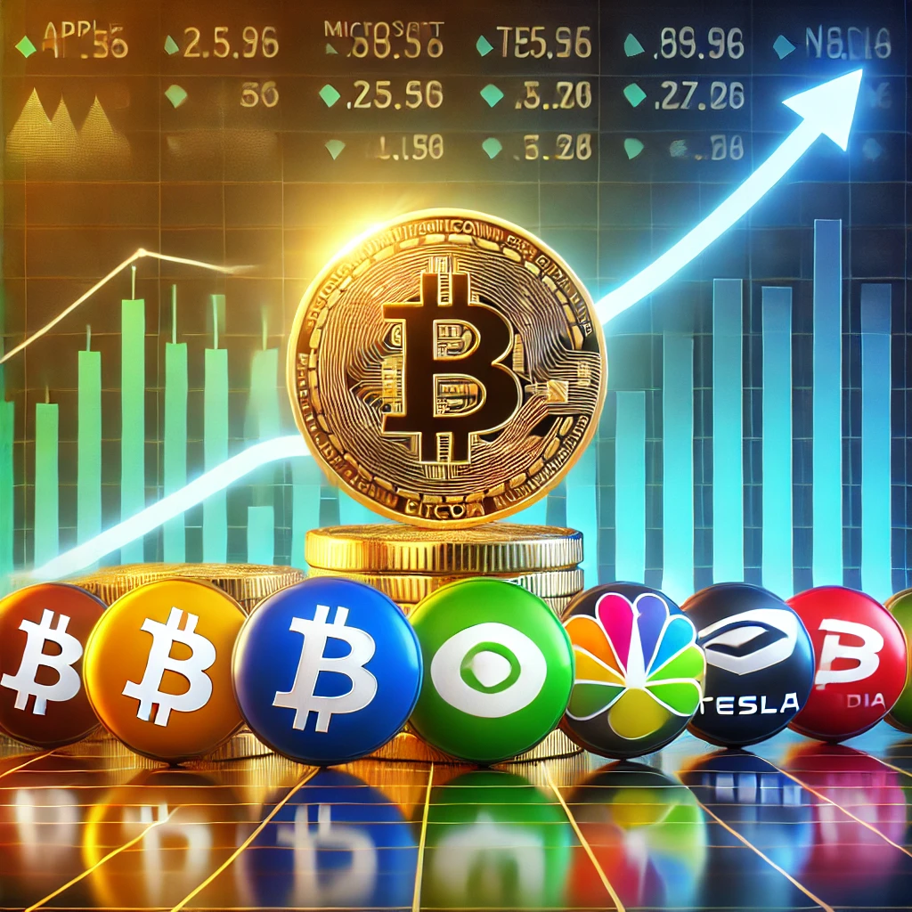 Bitcoin laat top aandelen achter zich in langetermijn vergelijking