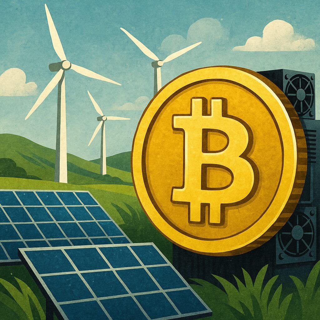 Bitcoin mining wordt groener: 52% draait nu op duurzame energie
