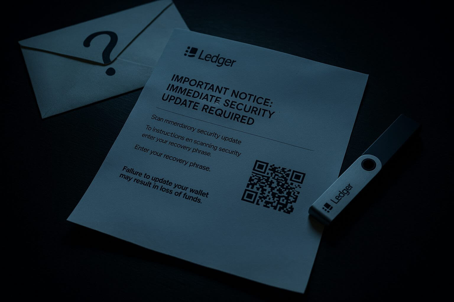 Nieuwe scam waarschuwt Ledger gebruikers via de ouderwetse post