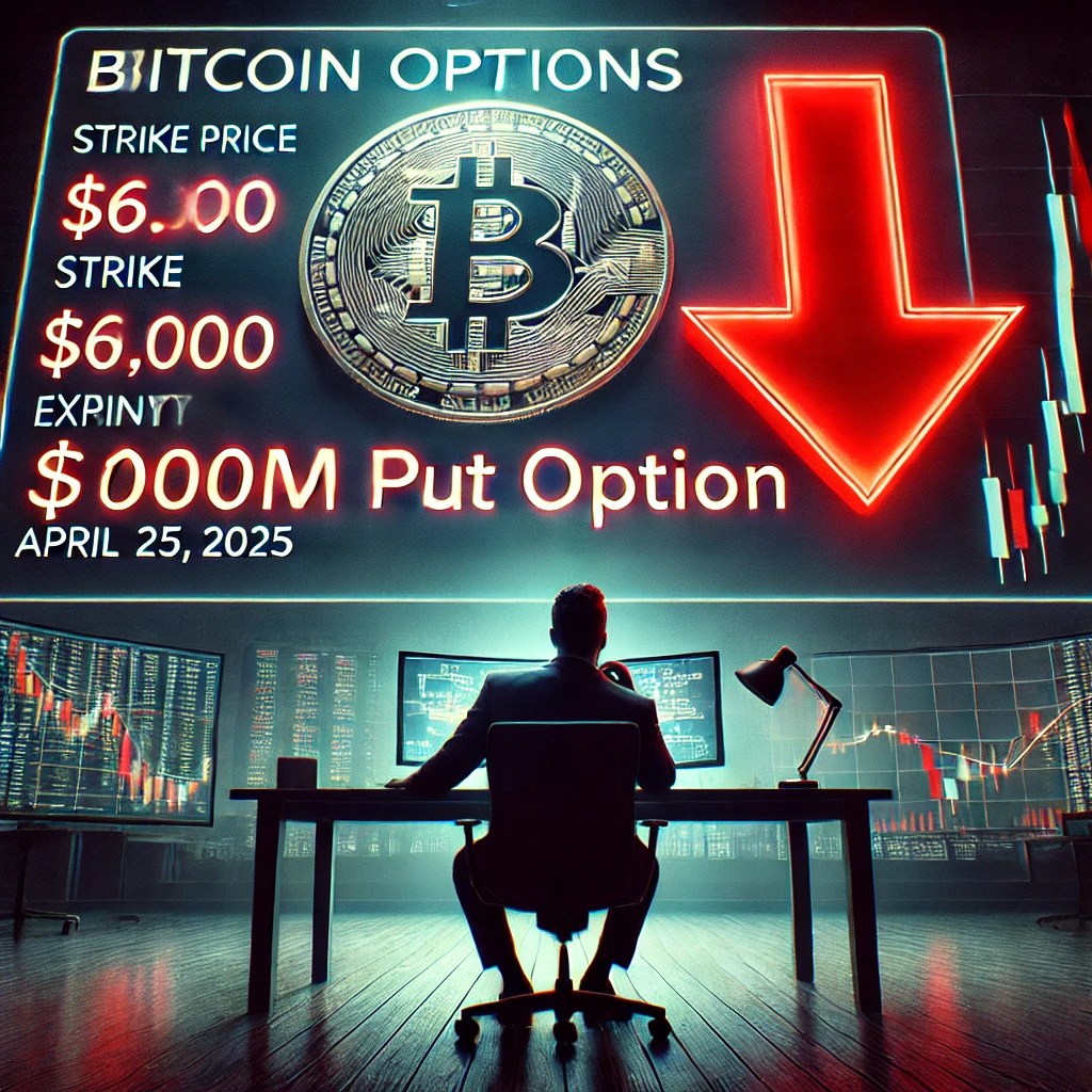 Bitcoin putoptie van 100 miljoen wijst op mogelijke crash