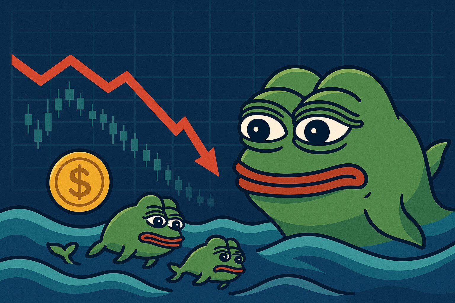 PEPE whales stappen in met $37 miljoen, maar verliest momentum