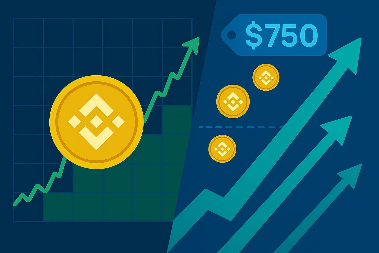 Binance Coin $750 doel en de kans op een rally