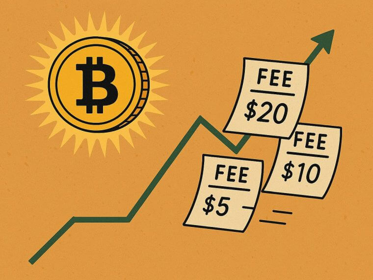 Bitcoin transactie kosten stijgen terwijl het belangrijke grens nadert