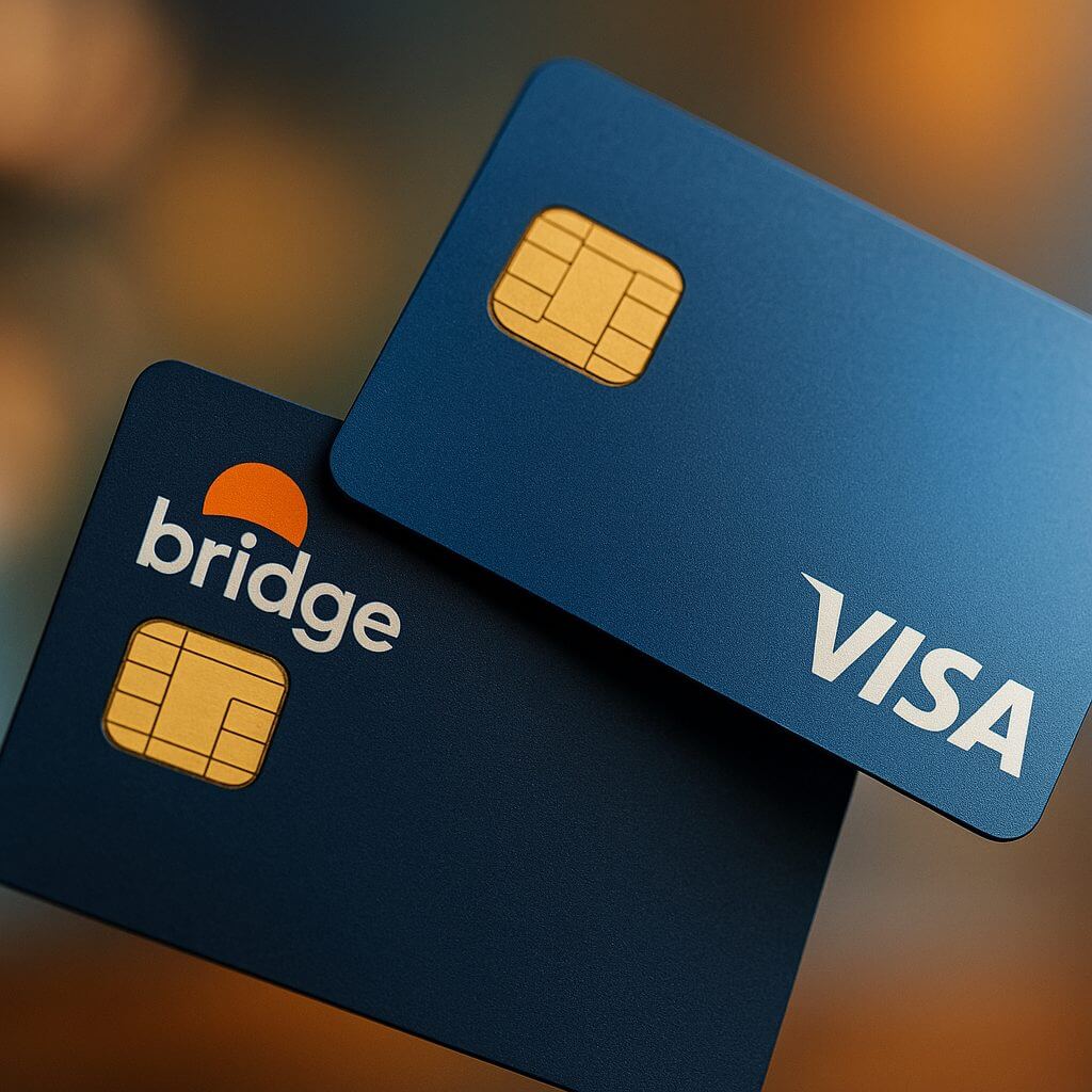 Visa en Bridge lanceren crypto kaarten voor het dagelijks leven