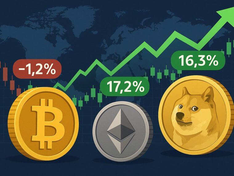 Crypto markt zakt licht, maar Ethereum en Dogecoin stijgen stevig