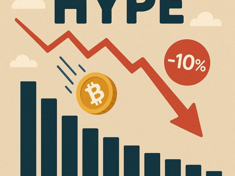 HYPE daalt ongeveer met 10% vanaf zijn all time high