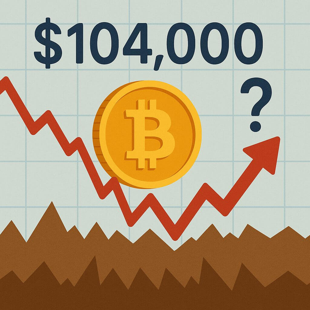 Is $104.000 Bitcoin zijn nieuwe bodem of toch niet?
