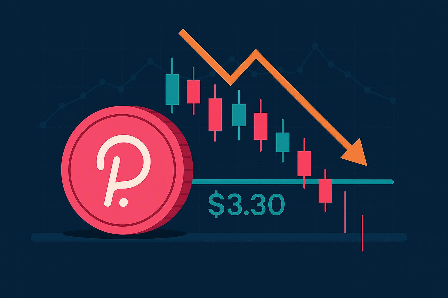 Is de support van Polkadot rond $3,30 in gevaar?