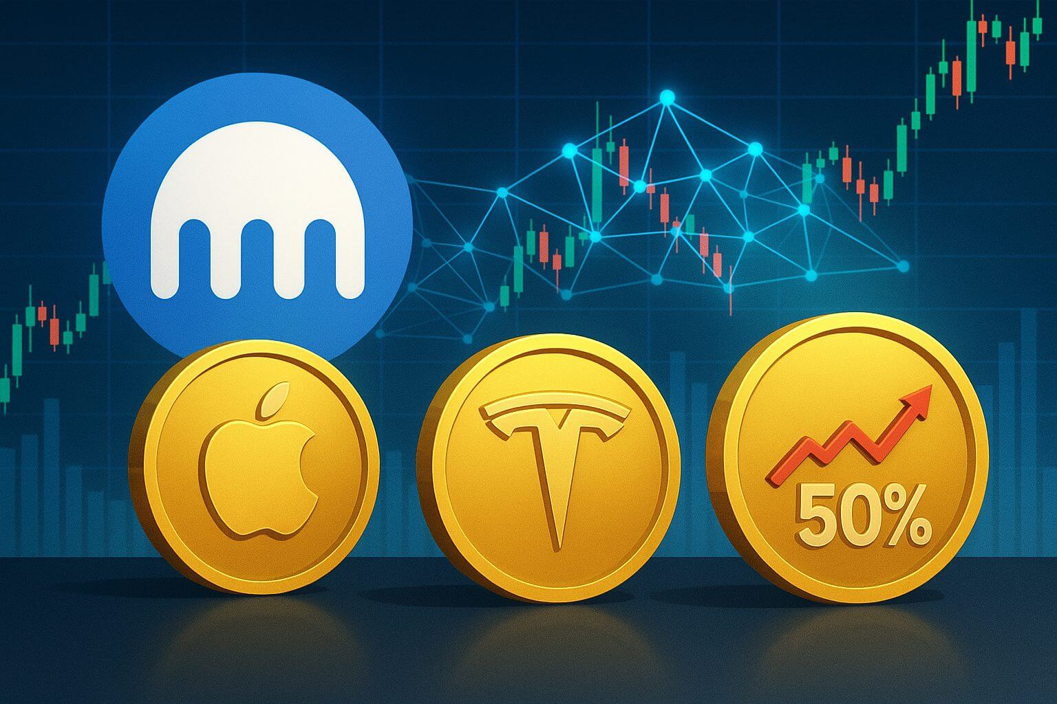 Kraken lanceert 24/7 aandelen handel met token versies van Apple en Tesla
