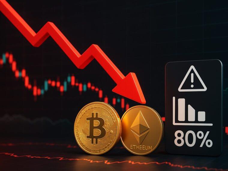 Markt zakt 3,3%, liquidaties schieten omhoog bij Ethereum en Bitcoin
