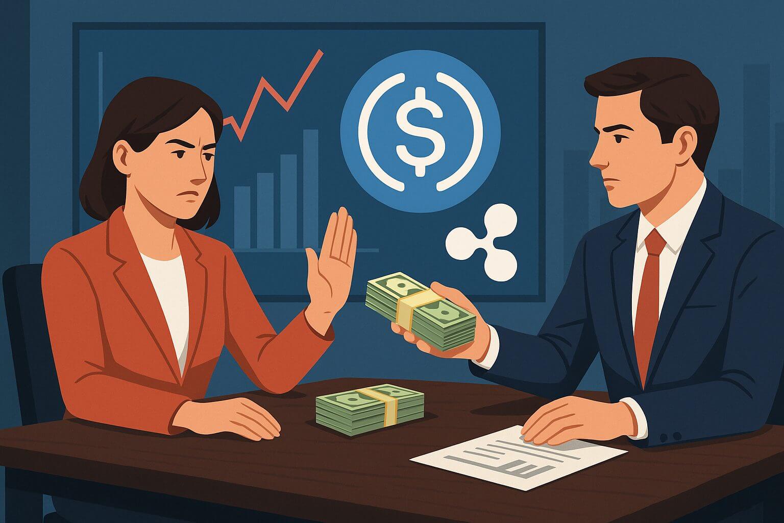 Circle wijst miljardenbod van Ripple af