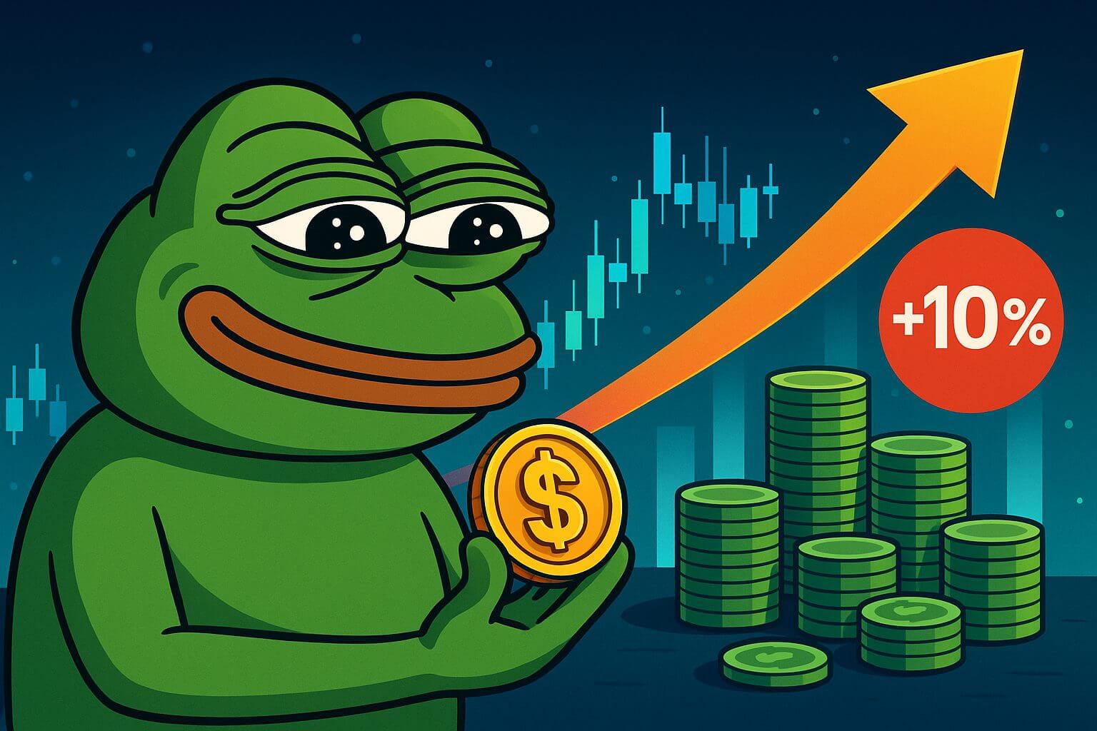 PEPE koers stijgt 10% en whale verplaatst $29M naar privé wallet