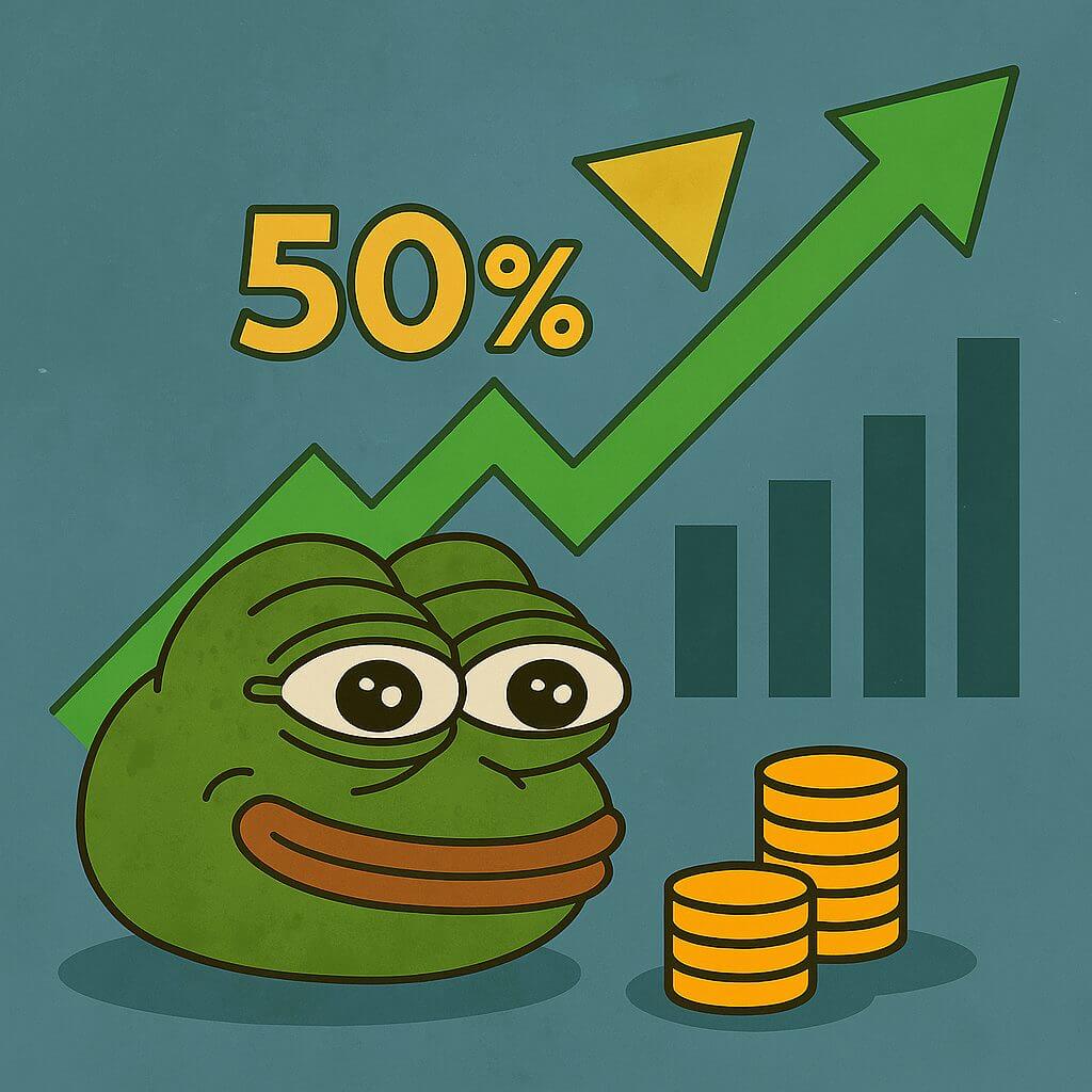 PEPE stijgt met ruim 50% in slechts 4 dagen