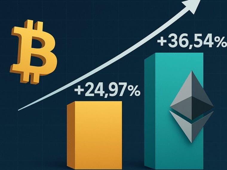 Q2 draait positief uit voor BTC en ETH ondanks dip in mei