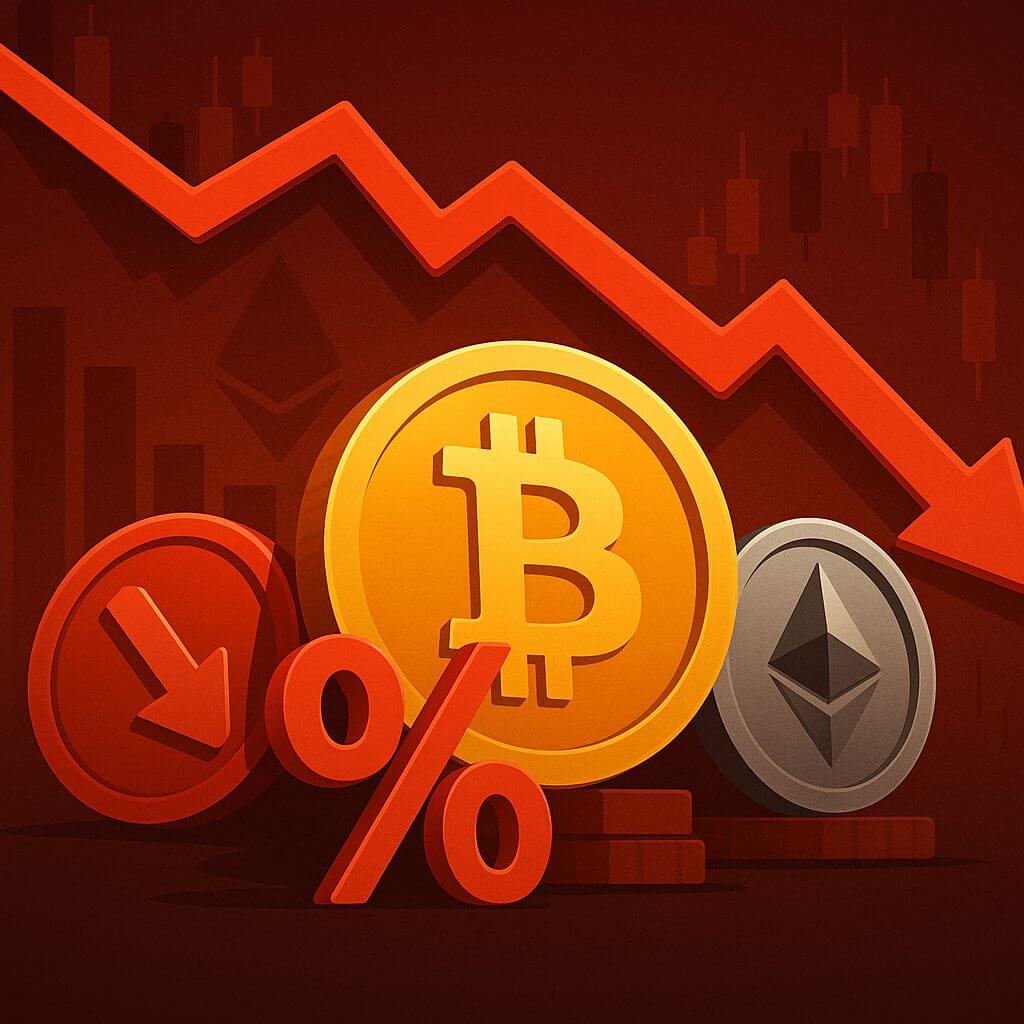 Rode dag voor crypto: Bitcoin koers en altcoins onder druk
