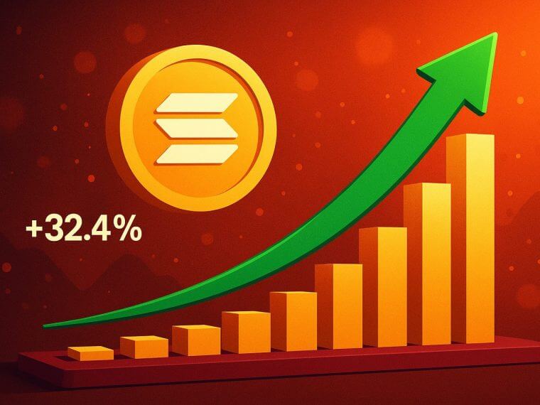 Solana breekt door $90 miljard market cap en stijgt 30% in een maand