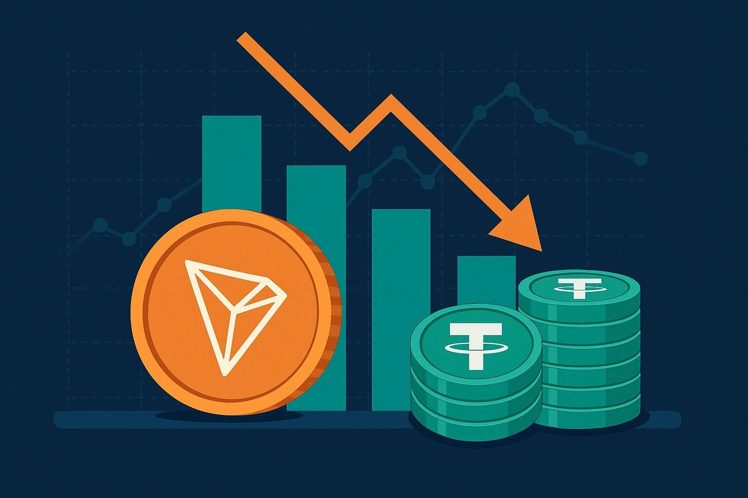 Tron USDT aanbod bereikt hoogtepunt, maar koers stijgt niet