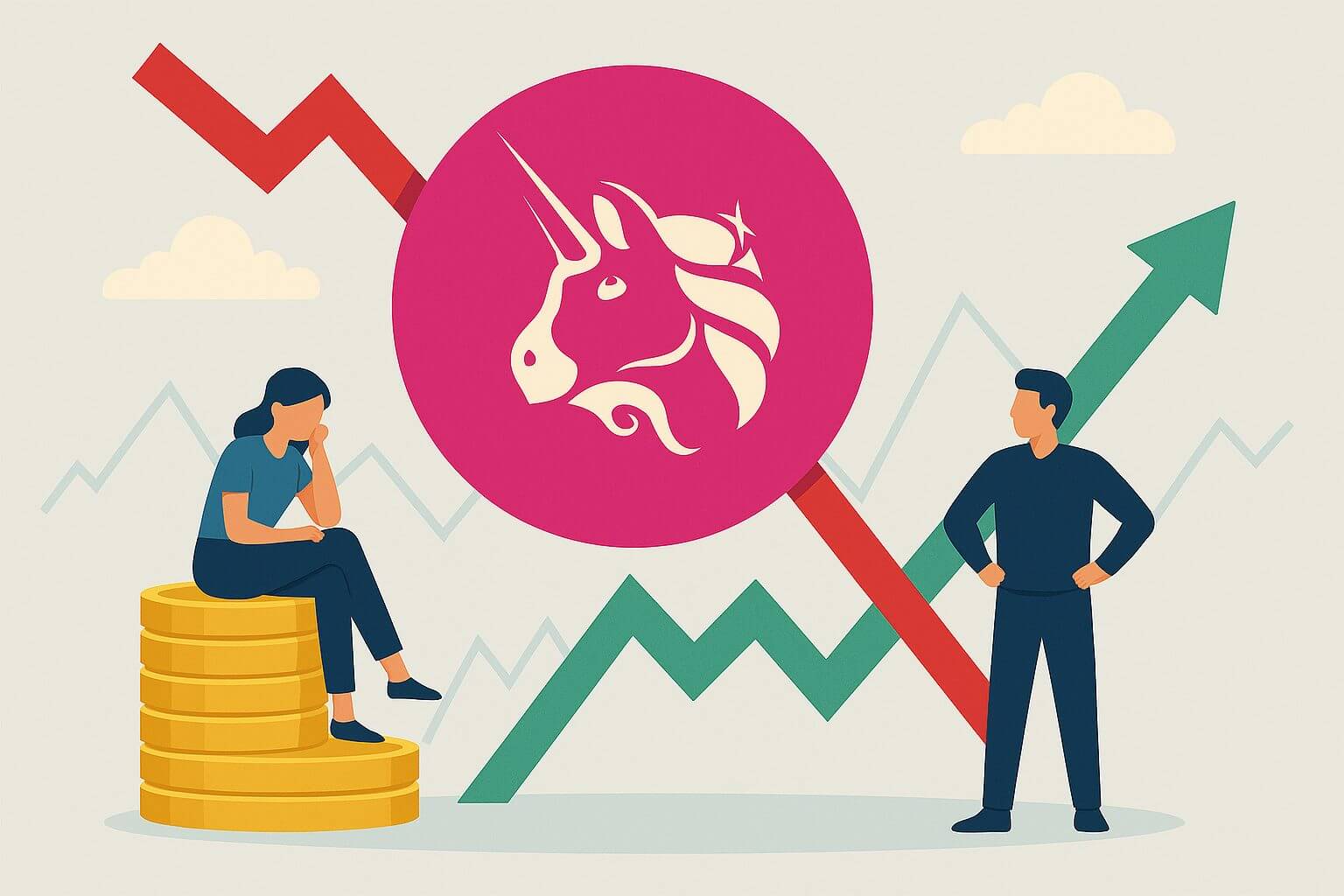 Uniswap onder druk, maar bullish sentiment houdt stand