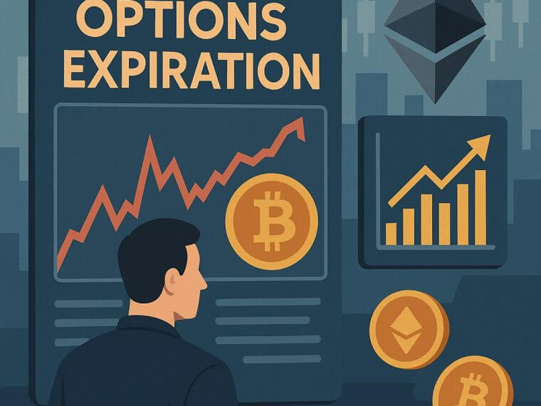 bitcoin ethereum options expiration muted market