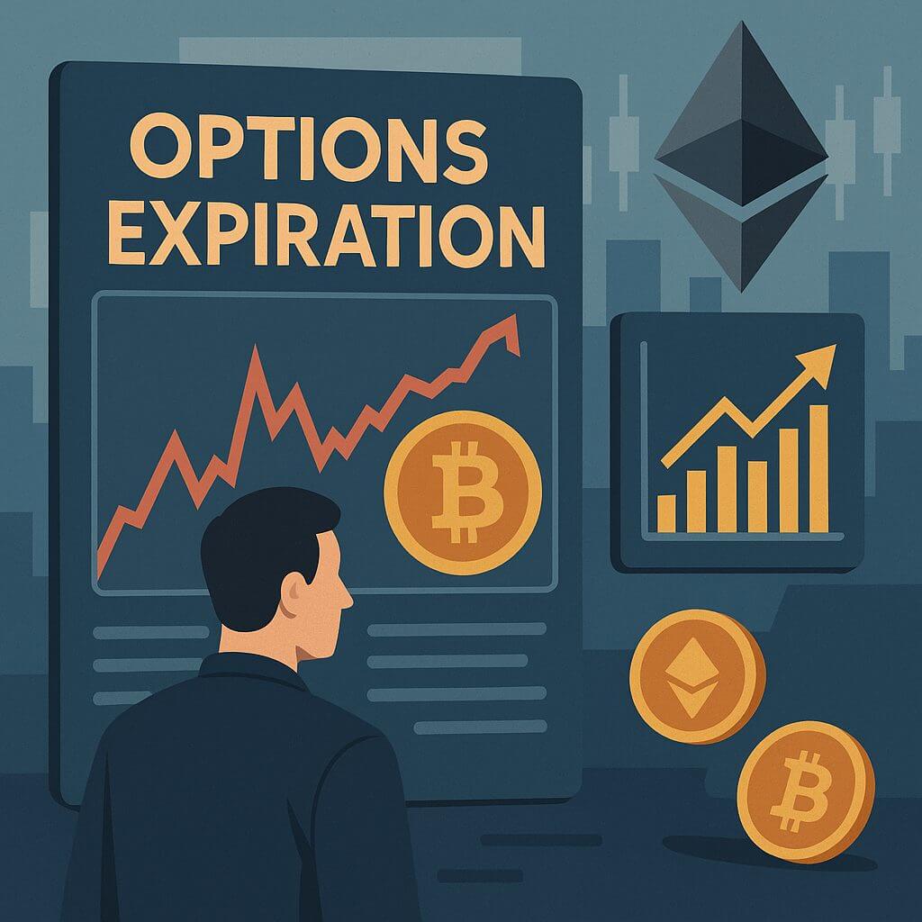 Derde week op rij: Bitcoin en Ethereum opties bewegen nauwlijks