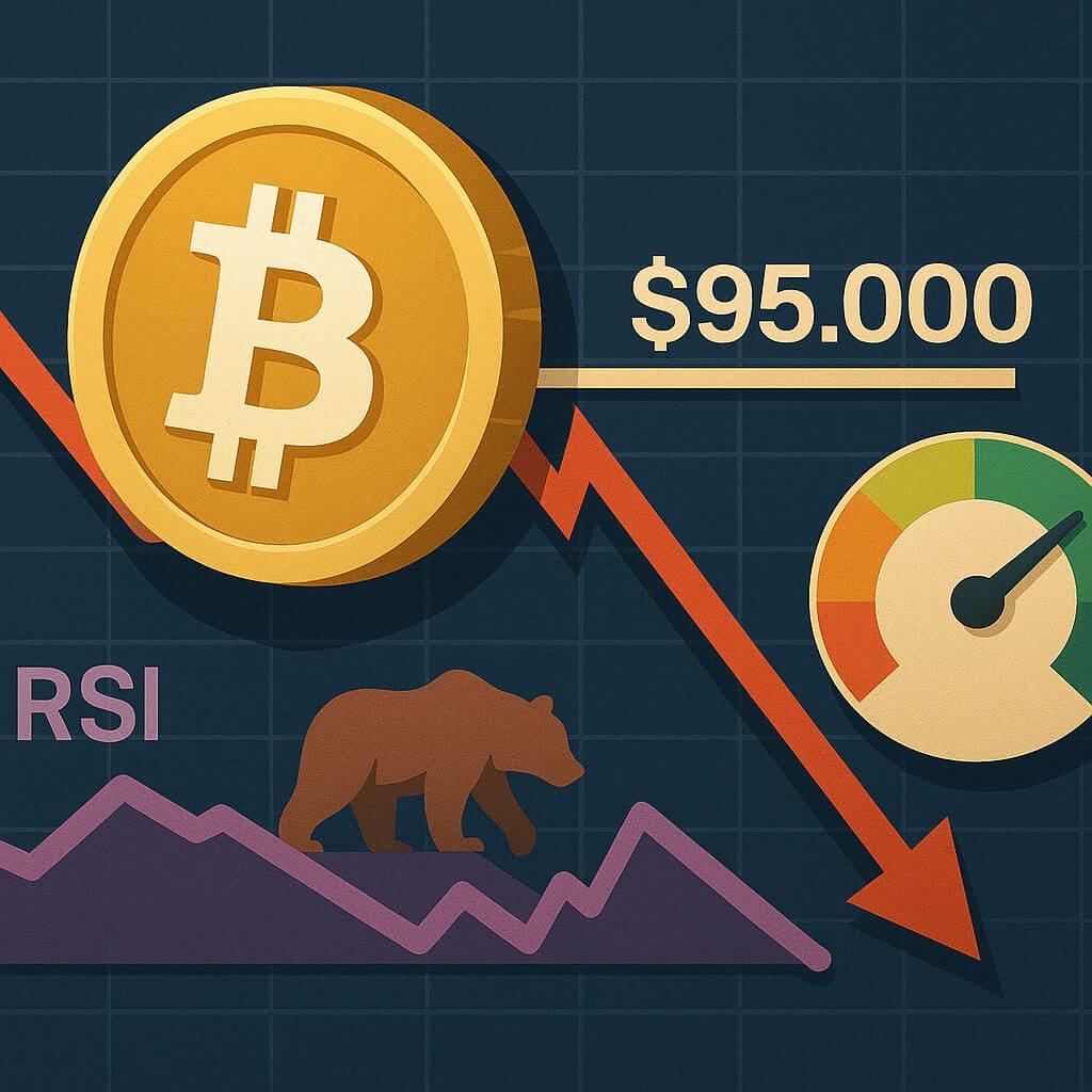 Markt kijkt naar FOMC terwijl Bitcoin koers vecht met weerstand op $95K
