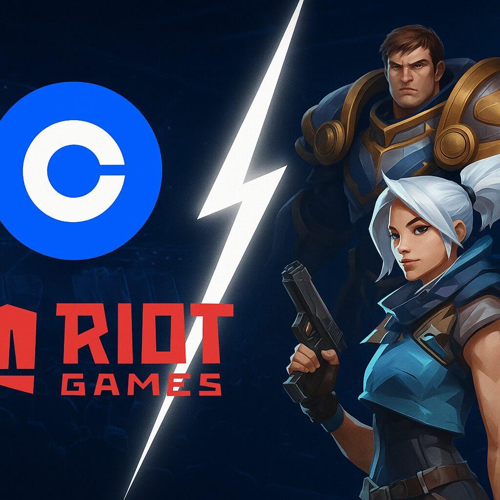 Coinbase gaat vol voor gaming met Riot partnership