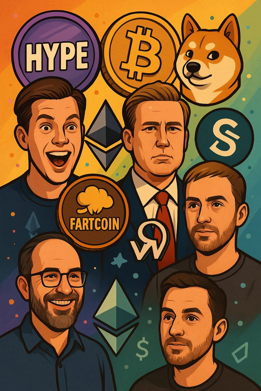 Bekende namen bullish over crypto: van Bitcoin tot Fartcoin