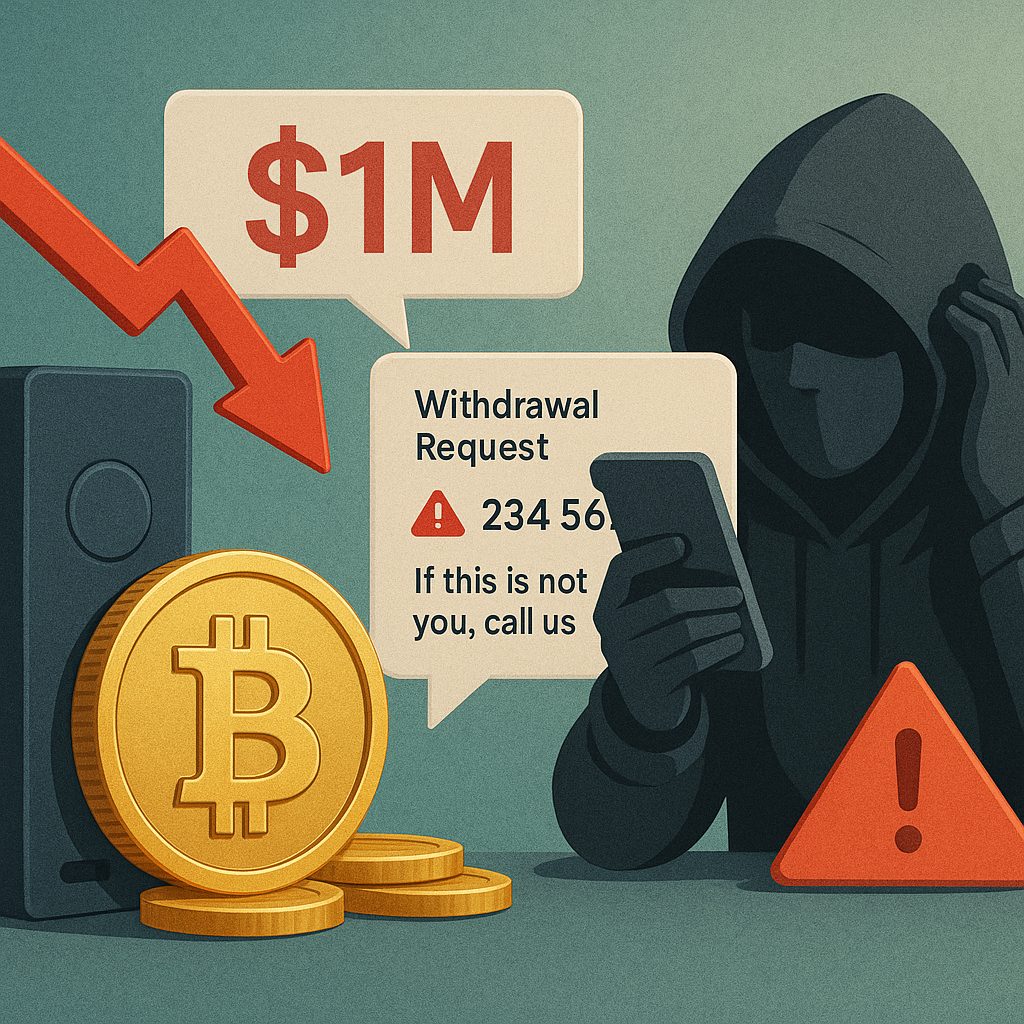 Ruim $1 miljoen gestolen via nep sms van exchanges