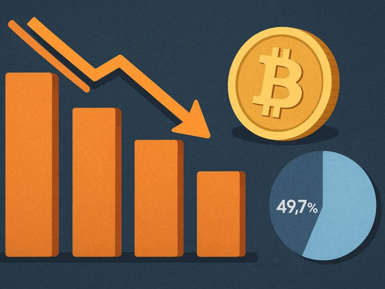 declining crypto exchange volume early 2025