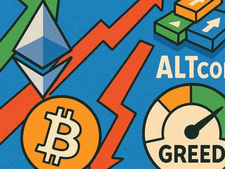 ethereum leidt cryptomarkt altcoins stijgen greed index