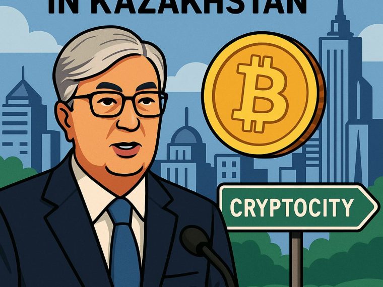 Kazachstan bouwt CryptoCity waar betalen met crypto normaal wordt logo