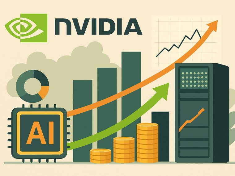 nvidia ai revenue growth illustration no text