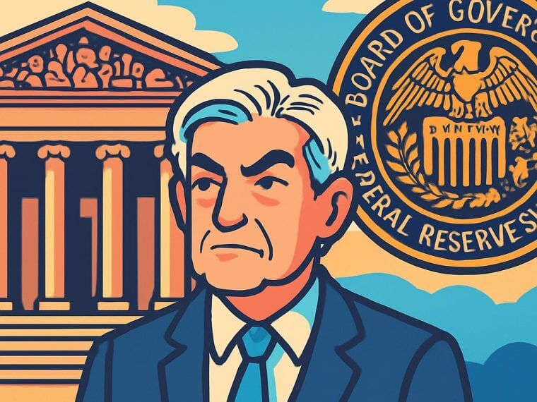 powell fed court cartoon style