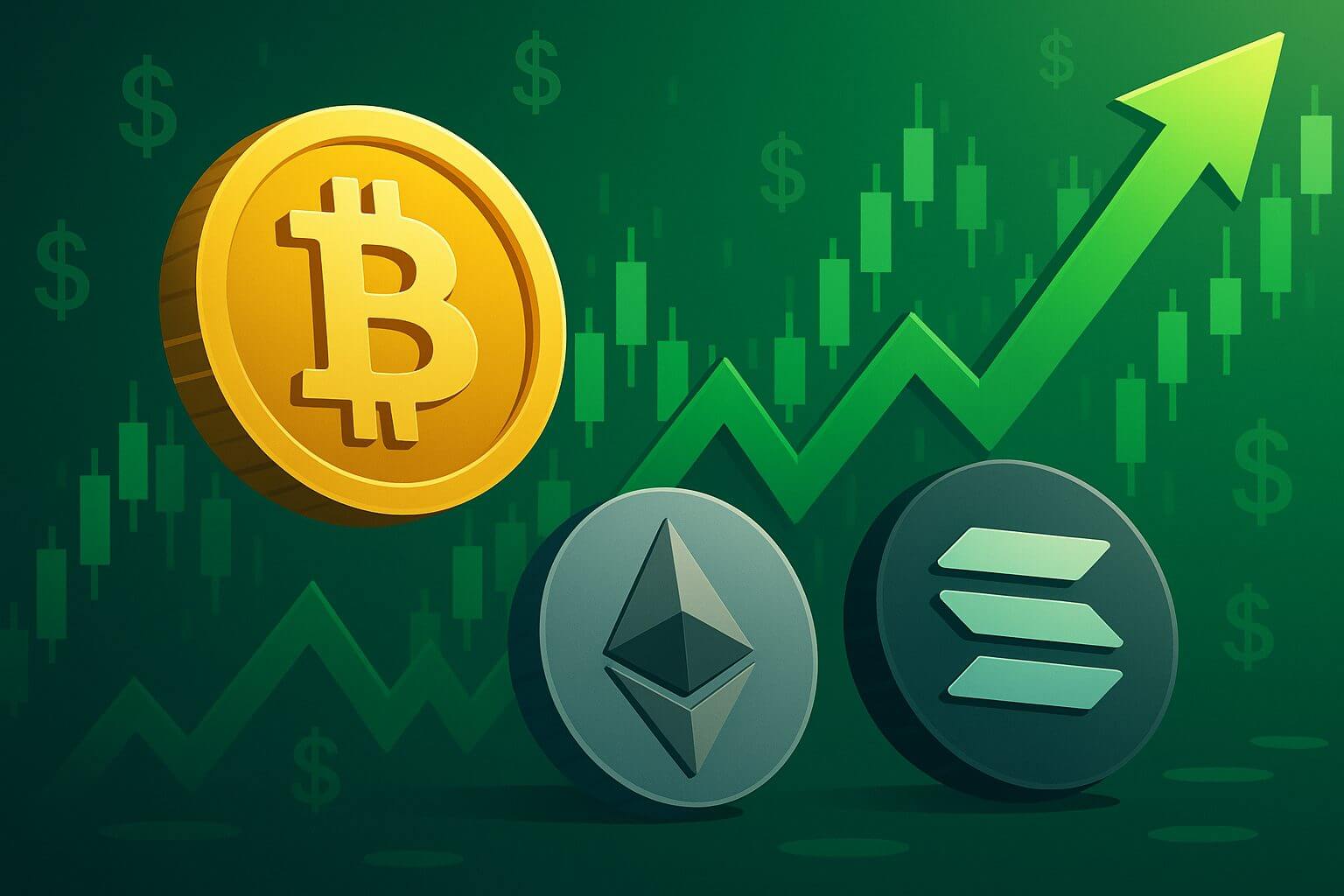 Bitcoin en Ethereum stijgen fors en memecoins knallen