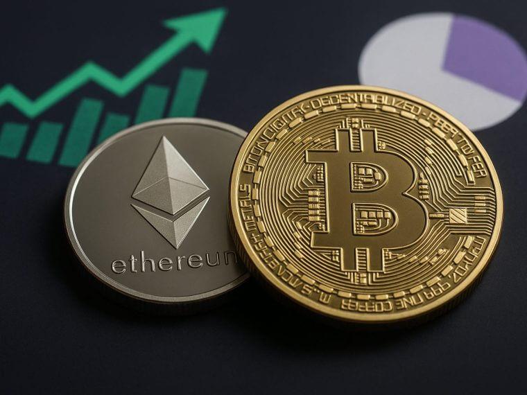 Bitcoin stabiel, Ethereum trekt kapitaal ondanks geopolitieke spanning