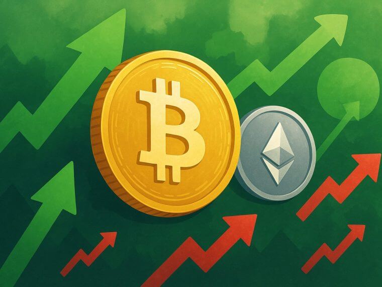 Bitcoin stijgt boven $107K Kaspa knalt, Solana zakt weg