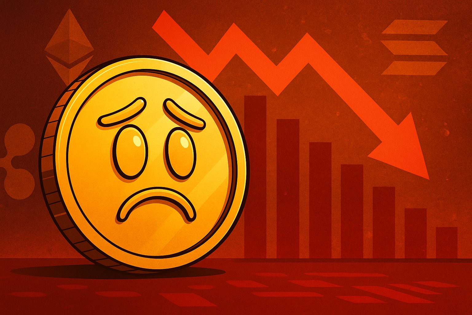 Crypto licht in het rood ondanks positief sentiment