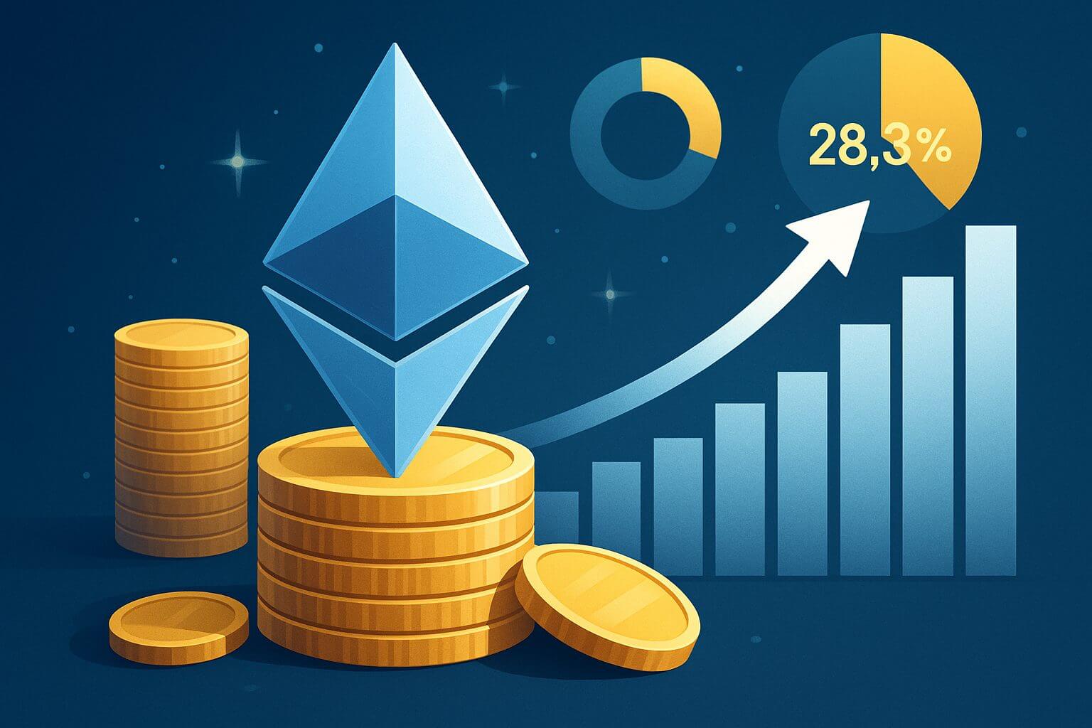 Ethereum staking bereikt recordhoogte met 35 miljoen ETH gestaked