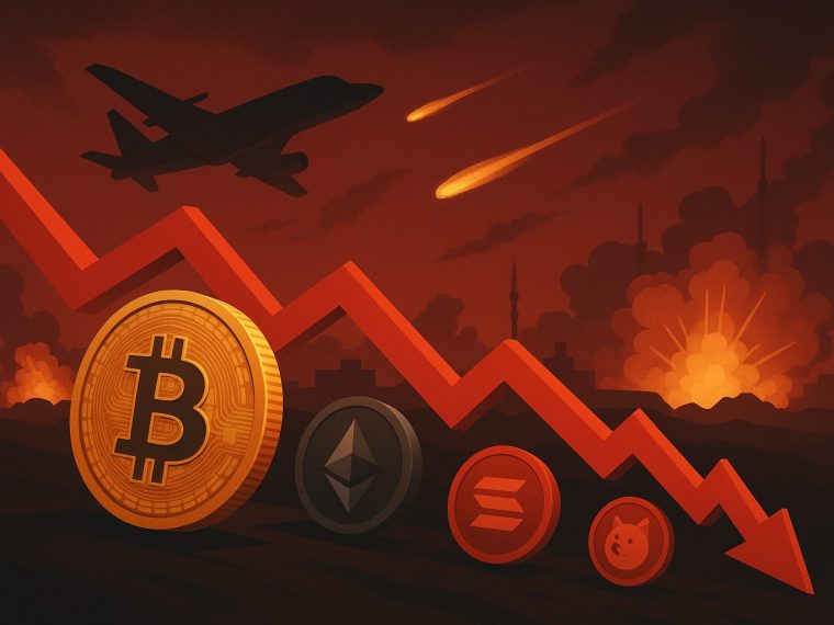 Israël valt Iran aan, crypto markt crasht Bitcoin en altcoins diep in het rood