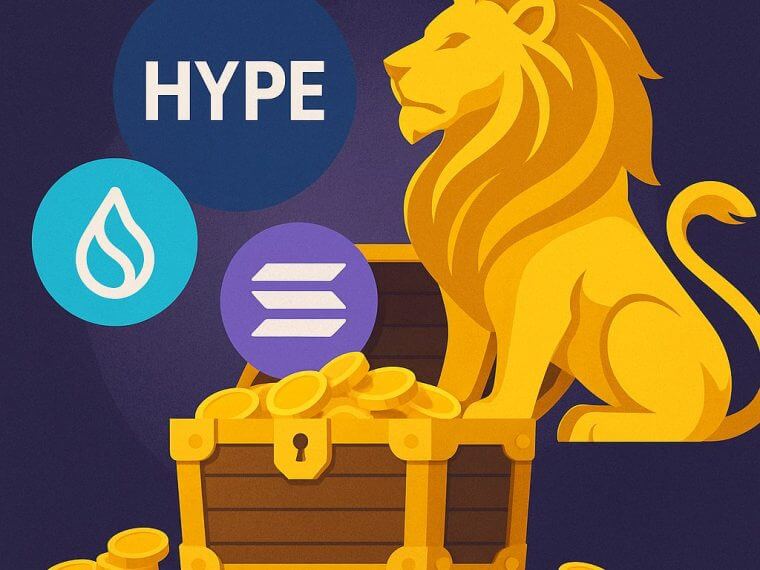 Share lion hype schatkist solana sui strategie