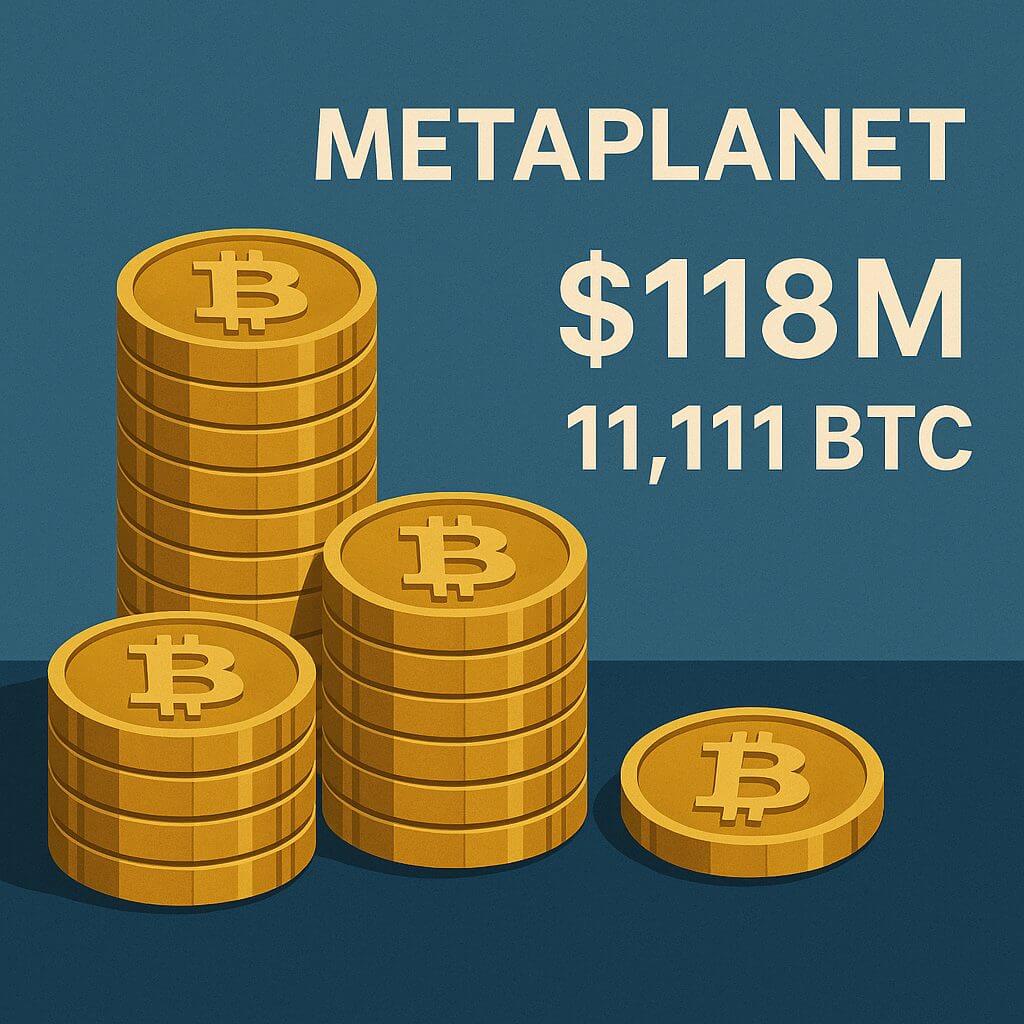 Metaplanet bezit nu 11.111 Bitcoin na nieuwe aankoop