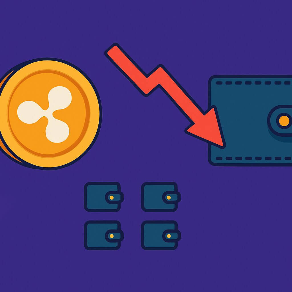Activiteit op XRP netwerk keldert terwijl koers stabiel blijft