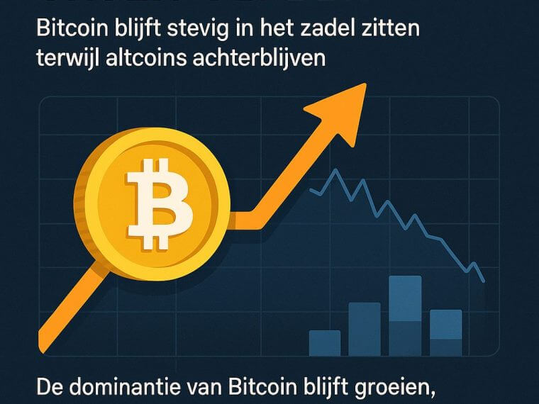 bitcoin dominantie bedrijven altcoins blijven achter